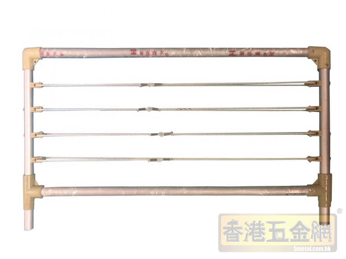 安裝、更換鋁質哂衫架工程（拉繩橫架）-更換外牆晾衣架-外牆安裝晾衣架-晾衫架安裝-晾衣架安裝-室外晾衫架更換工程